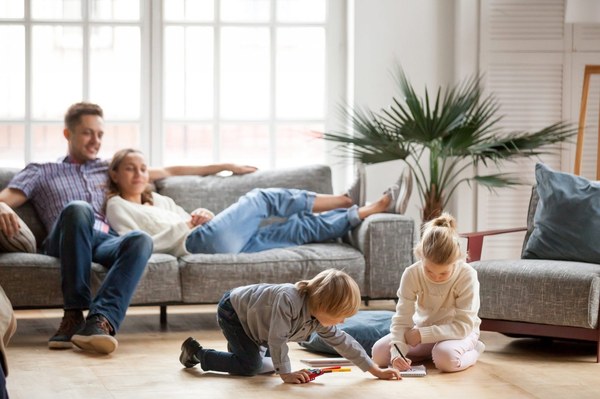 OneTrust Home Loans - Family Sitting Together at Home